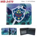Game Zelda Leather Wallet Short Bifold Casual Young Men Women Coin bag Photo Card Holder Printing Cartoon Purse Cosplay Gifts. 