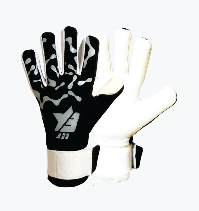 GOALKEEPER GLOVES  4mm GERMAN GRIPPY LATEX PALM  NEOPRENE BACKHAND  BHL SPORTS