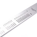 Office Supplies Deli 8462 Steel Ruler 20cm Ruler 20cm Steel Ruler Student Stainless Steel Scale. 
