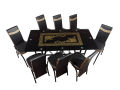 Dining Table Golden Black Versace Design 36*72 – 8 Person. 