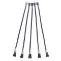 5PCS 4Pin PWM CPU Fan Wire Connector Adapter Computer Fan Extension Power Cable WEIRUI. 