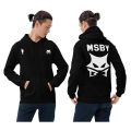 MSBY Black Jackals  printed long sleeves  hooded Hoodie for men. 