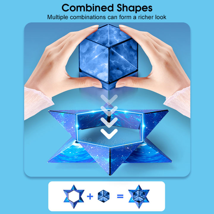 HelloKimi%20Cubes%20Infinity%20Geometric%20Star%20Magic%20Funny%20Variety%20Changeable%20Rubik's%20Cube%20Shape%20Shifting%20Decompressing%20Magnetic%20Fidget%20Anti%20Stress%203D%20Hand%20Flip%20Puzzle%20Toy%20-%20Image%204