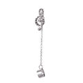 Simple Tassel Ear Clip Retro Metal Non-Piercing Note Ear Studs Single Long Chain Geometric Earrings. 