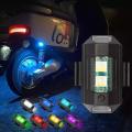 Universal Aircraft Reachargable Strobe Light For Motorbike and Car In 7colour 1pcs. 