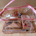 New Waterproof Transparent PVC Bathroom Cosmetic Bag Women Travel Zipper Makeup Cosmetic Organizer. 