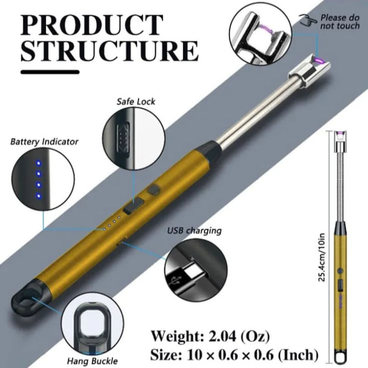 USB%20Rechargeable%20Electronic%20Kitchen%20Lighter%20(Windproof%20Arc%20Pulse%20Ignition)%20-%20Image%204