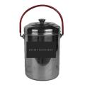 Stainless Steel Balti 2 Liter Milk Can Canister Durable Made Steel-Basic Kitchen Utensils. 