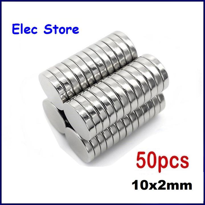10mm x 2mm Neodymum: Magnets Round Shap Magnet 50 Pcs
