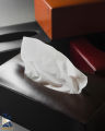 Leather Tissue Box. 