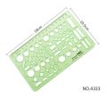 Plastic Office Supplies Measuring Tool Oval Multi Shaped Circles Drawing Ruler Curve Ruler Geometric Ruler Template Ruler. 