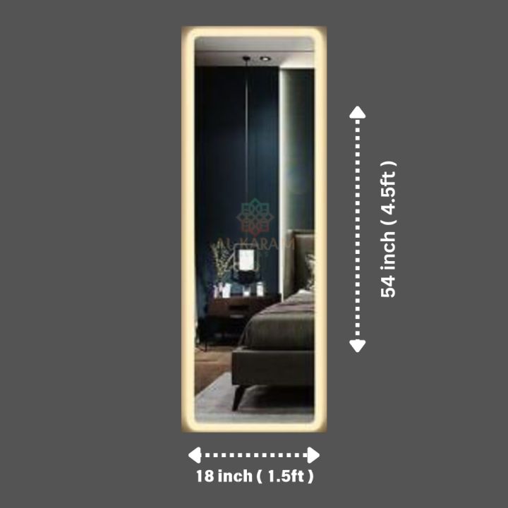 Mirror%20%7C%20Full%20Length%20Mirror%20%7C%20Wall%20Mounted%20%7C%20Full%20Length%20LED%20light%20Mirror%20wire%20operated%20(%20Height%2054%20inch%20Width%2018%20inch%20)%20Usage%20Bedroom,%20Bathroom,%20Living%20Room,%20Dressing%20Area.%20Guaranteed%20safe%20delivery%20-%20Image%203