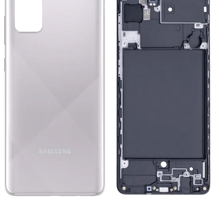 Samsung Galaxy A71 Rear Complete Body Casing Housing Replacement For Samsung Galaxy A71 - Silver
