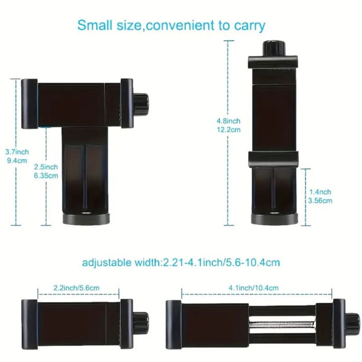 TechDepot%20Adjustable%20Phone%20Holder%20Mount%20for%20Tripods,%20Ring%20Lights%20&%20Monopods%20%E2%80%93%20Fits%20All%20Smartphones,%20Screw%20Adapter%20Included%20(No%20Tripod%20Included)%20-%20Image%203