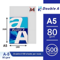Double A - A5 Size Paper 80g. 