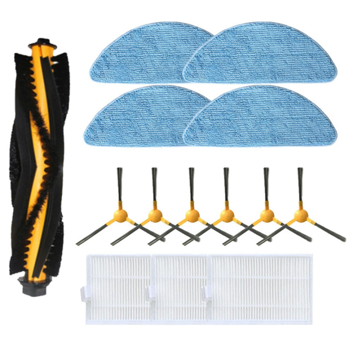 For Alfawise V8S Pro E30B Main Brush Roller Side Brush HEPA Filter Mop Cloths Vacuum Spare Parts