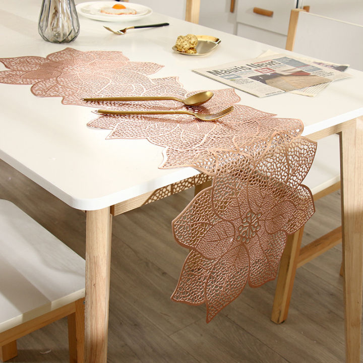 Table%20Mat%20Hibiscus%20Flower%20Bronzing%20Pvc%20Placemat%20Hollow%20Out%20Insulation%20Coaster%20Flag%20Pads%20Bowl%20Home%20Christmas%20Decor%20Heat%20Resistant%20-%20Image%204