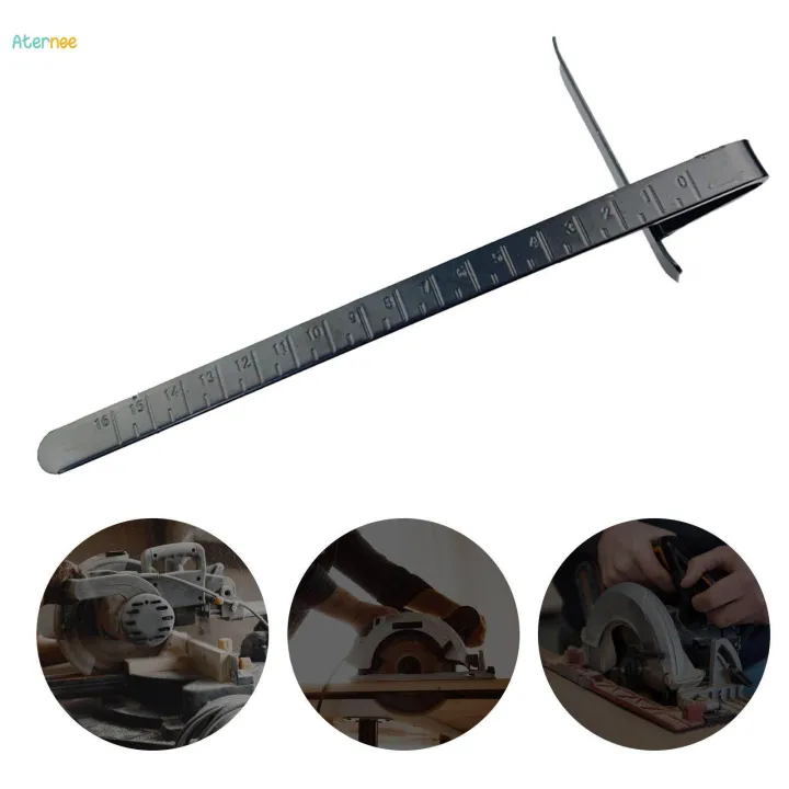 Digging Safety Equipment Ruler Circular Saw Fence Multifunctional Measure Tools Assembly Depth Ruler ...