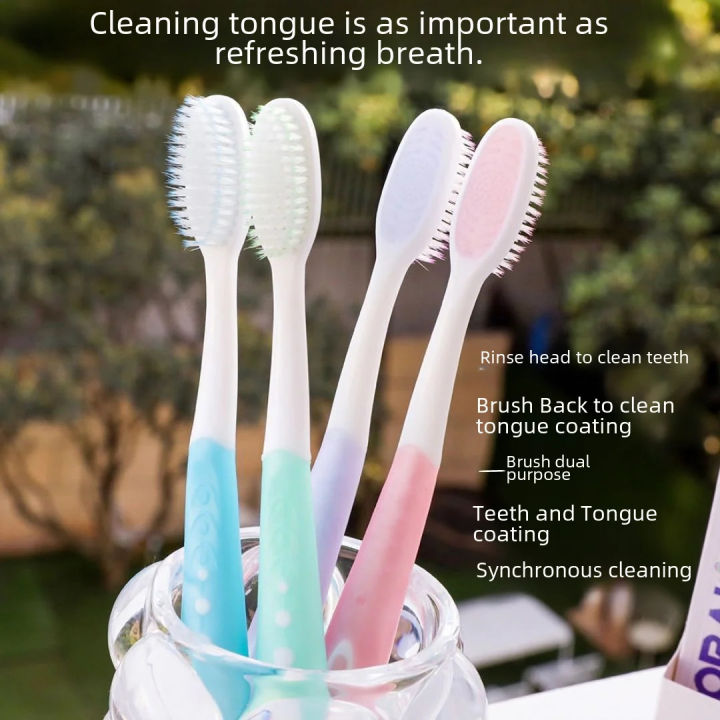 Nano Technology Through Clean Toothbrush | Ultra Soft Nano Bristles Toothbrush | Ultra Fine Soft Toothbrush Nano Adult Tooth Brush Teeth Deep Cleaning Dental Oral Care | 0.01mm, more than 45% brush holes