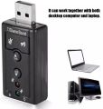 External USB Sound Card and Audio Adapter USB 2.0 Virtual 7.1 Channel Stereo 3.5mm Headphone Audio Adapter Microphone Sound Card and audio enhancer for Gamers. 