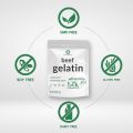 Unflavored Beef Gelatin Powder, 2LB – Gelatina Sin Sabor En Polvo – Natural Thickener & Stabilizer for Cooking & Baking – Grass Fed & Pasture Raised Bovine – Non-GMO, Keto Friendly. 