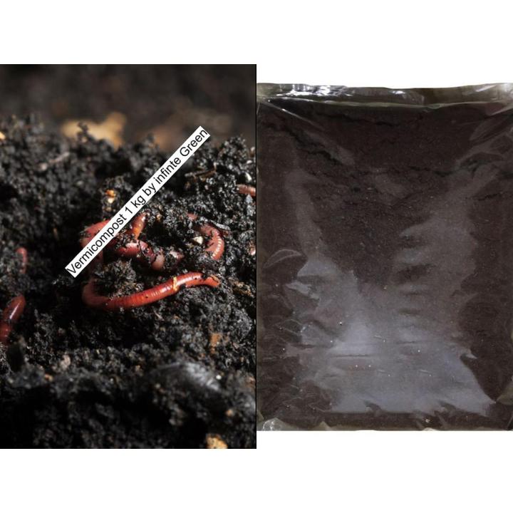 Organic vermicompost 1 Kg ready to use Soil conditioner