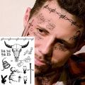 temporary face tattoos music symbols tattoo neck face hand stickers tattoo geometric letters tatoos wrist body art for boys men. 