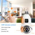 Wifi Dual Lens Bulb Camera, 4MP V380 Pro Dual Lens E27 Bulb WIFI Camera Two Ways Audio Color Night Vision Smart Home Security Wireless Indoor Camera, Cap Shape Bulb Camera, IP Security Camera, 360 Dual Lens Bulb Camera, Bulb Hidden Camera,. 