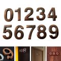 0-9 Plating Compartment Wall Decor Plaque Apartment Digital Sticker Number Sticker Plate Sign Door Address Digits. 