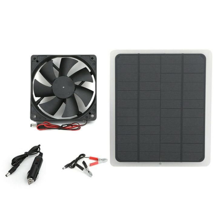 Solar Powered Ventilator Removable USB Interface Summer Multifunctional Replacement Greenhouse Pet House Yacht Cooling Fan