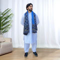 Neel Blue | Siraiki or Saraiki | Multani Ajrak For Men & Women SA-01-02. 
