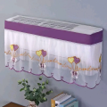 Air Conditioning Dust Cover Embroidered Split AC Cover Air Conditioner Protective Cover With Elastic Fixing Belt For Home. 