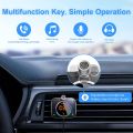 SONRU (BT95) Upgraded Bluetooth 5.0 Car Adapter, QC3.0+PD Bluetooth FM Transmitter Radio [Adjustable Microphone & Bass] [Air Vent Install] Hands-Free Call AUX Bluetooth Receiver for Car, Supports SD Card Slot/Siri. 