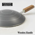 Ulta Tawa Iron Roti Chapati Maker With Wooden Handle Durable Quality Roti Tawa Kitchen Home Chapati Heavy Duty Flat Bread Phulka Roti Tawa Roomali Roti Chapati Phulka Coocking Coockware set Long Usage Frying Pan Non Stick Metal Ulta Tawa 12 Inch. 