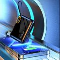Cherry Tech Mini Power Bank (ATM card Size 10,000MAh) 22.5W fast Charging Built in Cable supermestic  Power Bank. 