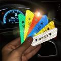 Pack Of 4 - Safety Warning Mark Car Reflective Tape Door Open Signal Stickers For Bikes And Cars. 