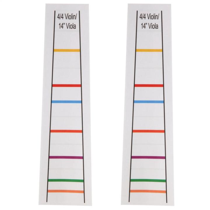 4/4 Violin Fretboard Sticker Fingerboard Marker Fiddle Learn Note Chart Tape 2Pcs