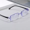 【FUN LIVE】 Iboode +1.0 +1.5 +2.0 +2.5 +3.0 +4.0 Rimless Reading Glasses Classic Anti Blue Light Prescription Optical Far Eyeglass Women Men. 
