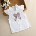 Kids Baby Girls Sleeveless Bow Shirt Tops Leopard Print Gauze Skirt Outfits Set. 