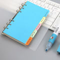 Macaron-colored Plastic Dividers 6-ring Binder Dividers with Writable Labels Colorful Index Separator Pages for Organizing Notes Documents in Pastel Macaron Shades Set of 5 Tabbed Binder Dividers. 