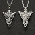 Arwen Evenstar Necklace Elfstone Elessar Aragorn Galadriel Elves Cubic Zirconia Stone Pendant Jewelry Women. 