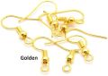 50 Pieces (25 Pairs) | Earrings Hooks Base for Jewelry making | Golden or Silver | Used in DIY Jewelry making Accessories. 