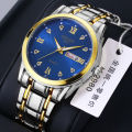 Counter fully automatic movement calendar, night light, waterproof, ultra-thin, non mechanical precision steel, domestic watch, male. 