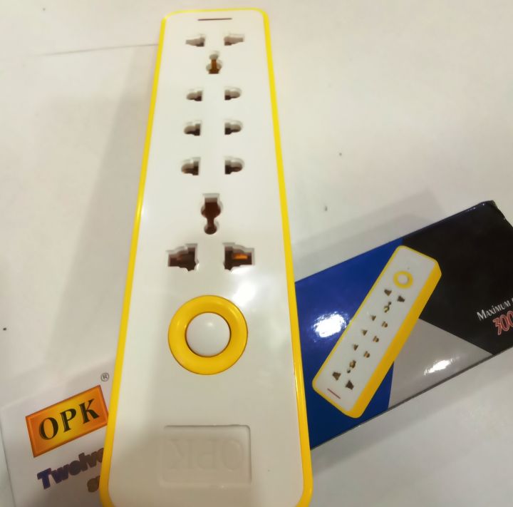 OPK%204%20Way%20High%20Quality%2012%20Holes%20Extension%20lead%20Multiple%20EU/US/UK%205%20Sockets%20With%204m%20Wire.%20-%20Image%206