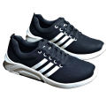 M.K Soft - Black Comfortable Men's Shoes on Synthetic Material SN001 Sneakers for Men. 