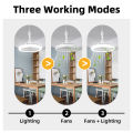 Ceiling Fan Lamps with Remote Control E27 Ventilator Lamp Aromatherapy 30W Electric Fan Lamp for Bedroom Living Room Decorative. 