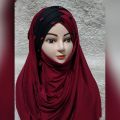 Six D pearl Turkis Hijab Dauble colour  Combination Hijab.. 