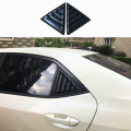 Toyota Corolla Quarter Glass Louvers Set | Sporty Rear Window Vent Covers | Black ABS | 2-Piece Pair. 