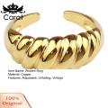 Carat Women Ring Open Women Jewelry French Croissant Ring. 
