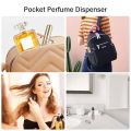 Refillable Perfume Atomizer - 5ml Travel Size, Mini Spray Bottle, Portable Refillable Empty Metal Bottle for Fragrance, Travel Essential, Leak-Proof, Pocket-Sized, Ideal for Men & Women. 